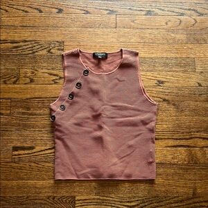 Intermix Rust Sleeveless Top